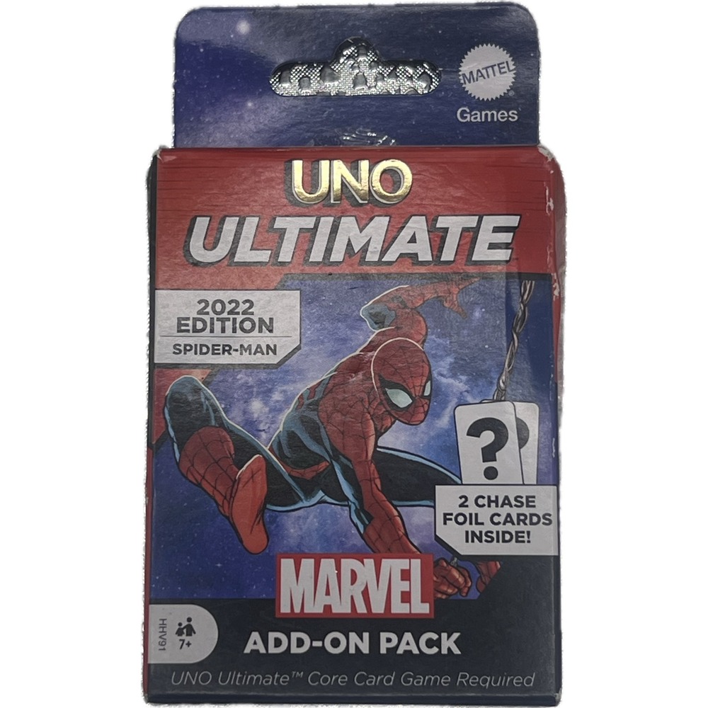 Mattel UNO Ultimate Marvel Spider-Man Add-On Pack 2022 Edition Card Game HHV91